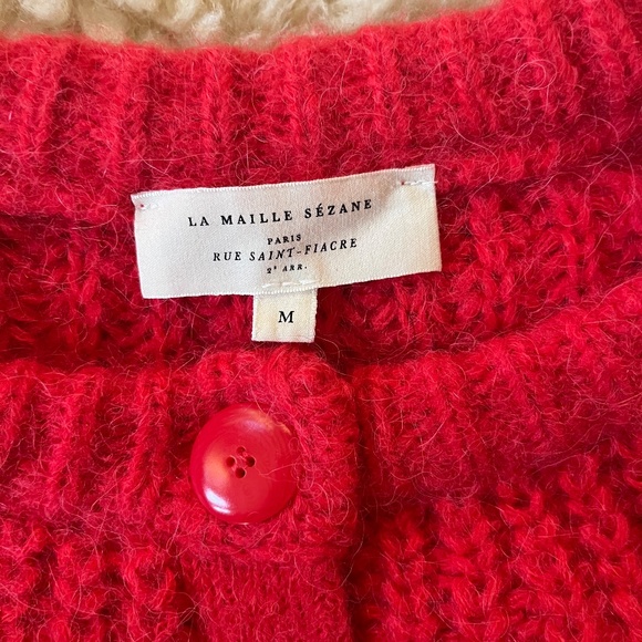 Sezane Emile Cardigan in Red - Picture 4 of 6